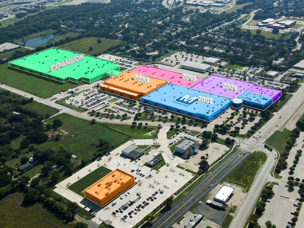 Mouser lagerexpansionsfoto