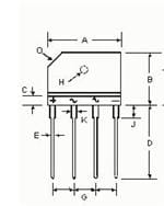 Diodes Incorporated KBJ402G förstorad bild