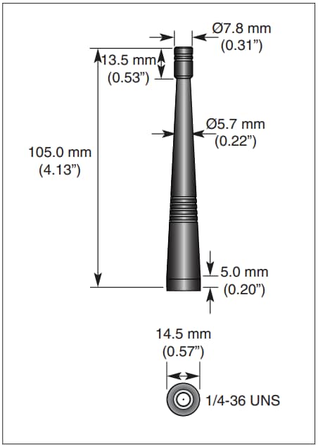 TE Connectivity / Linx Technologies CW / PW 2.4 GHz Dipole Whip Antennas
