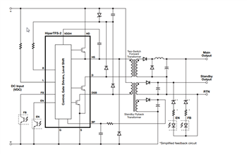 Application Circuit Diagram - Power Integrations HiperPFS™ & HiperTFS™ Controllers