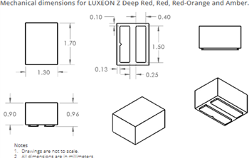 Mechanical Drawing - Lumileds LUXEON Z LEDs