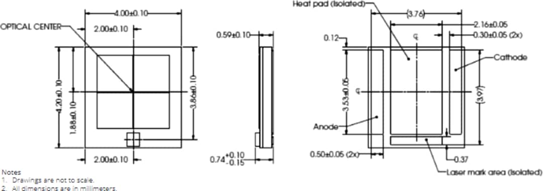 Mechanical Drawing - Lumileds LUXEON® MZ LEDs