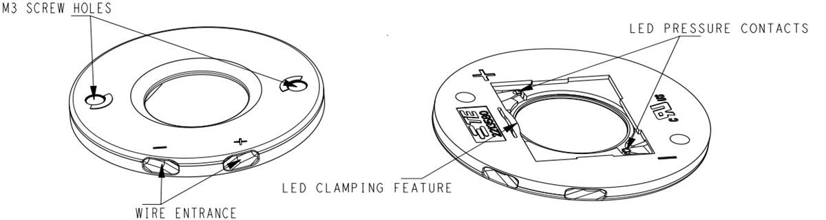 Mechanical Drawing - TE Connectivity LUMAWISE Type Z50 LED Holders