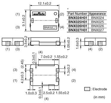 Murata BNX EMI Network Filters