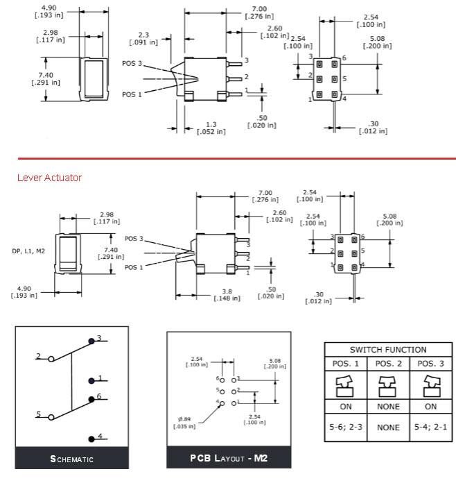 E-Switch 400U Rocker Switches