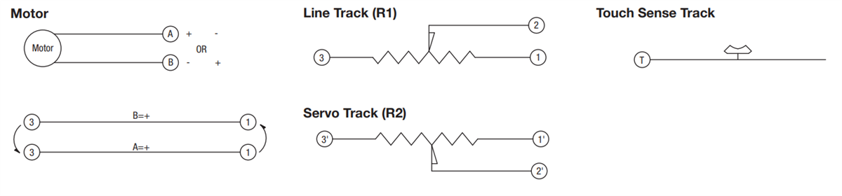 Schematic - Bourns PSP Motorized Slide Potentiometers