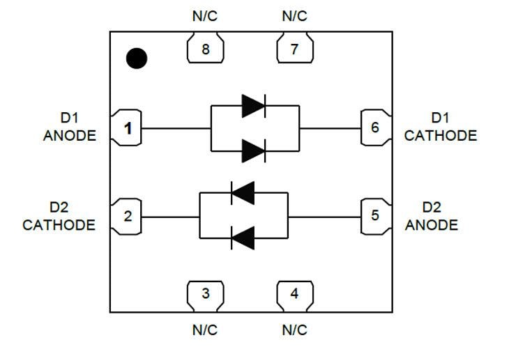 MACOM MADP-011048 Dual Pair Anti-Parallel PIN