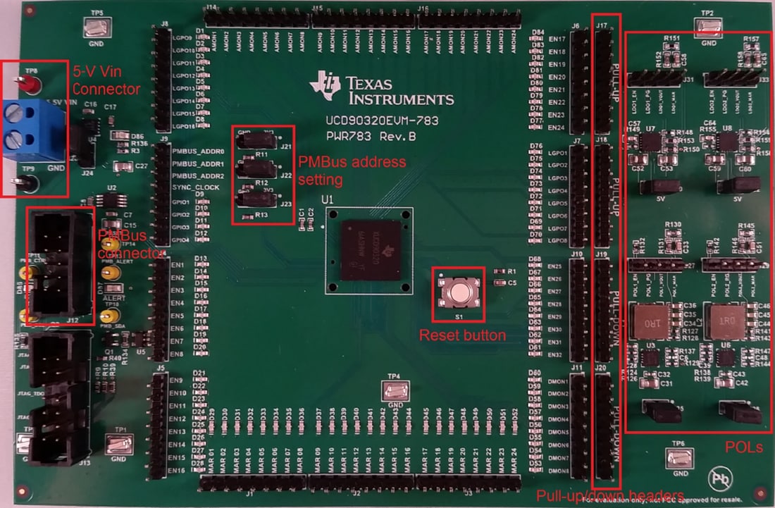 Schematic - Texas Instruments UCD90320EVM-783 Evaluation Module (EVM)