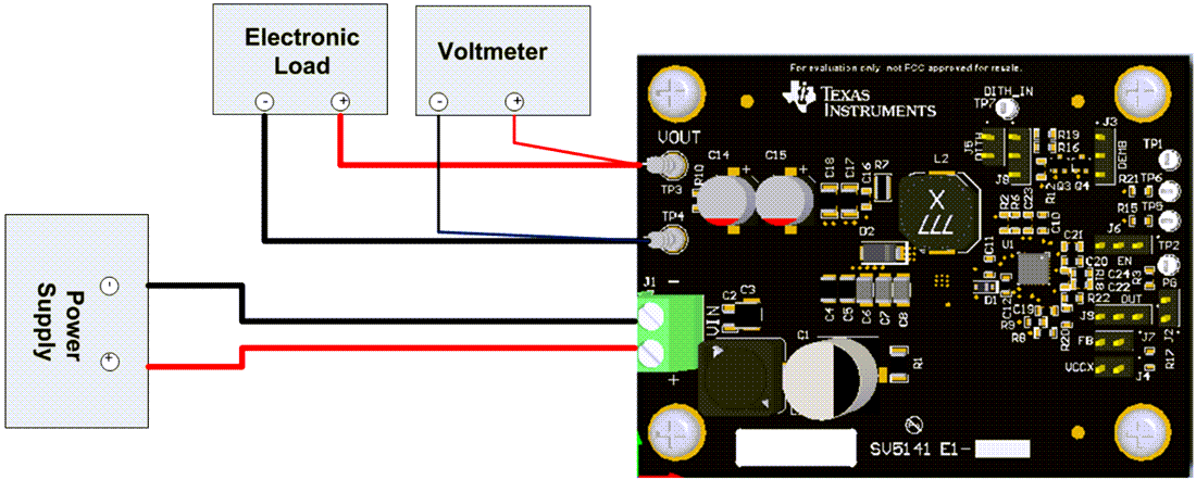 Mechanical Drawing - Texas Instruments LM5141QRGEVM Evaluation Module (EVM)