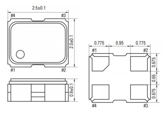 ECS ECS-TXO-2520 Miniature SMD HCMOS TCXO Oscillators