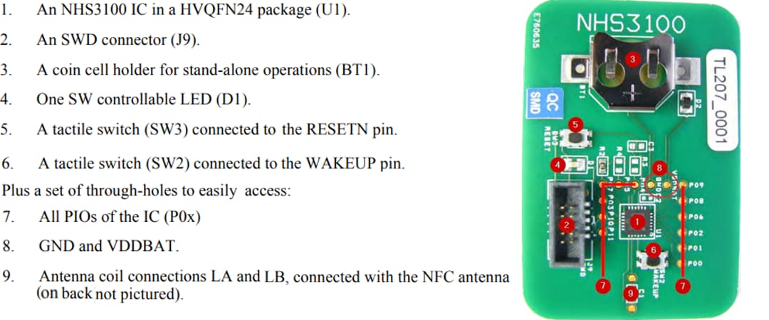 NXP Semiconductors NHS3100  Starter Development Kit (NHS3100TEMODBUL)