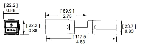 Mechanical Drawing - Anderson Power Products PP120 Powerpole® Connectors
