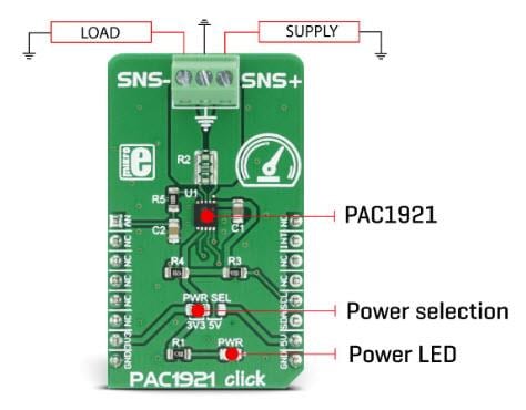 Block Diagram - Mikroe MIKROE-2910 PAC1921 Click