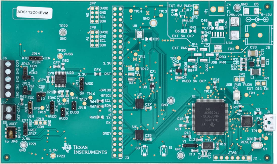 Mechanical Drawing - Texas Instruments ADS112C04EVM Evaluation Module (EVM)