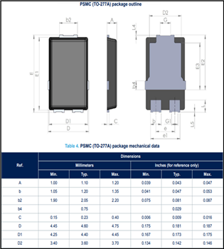 STMicroelectronics STPS5H100SF & STPS5H100SFY 100V Schottky Rectifier