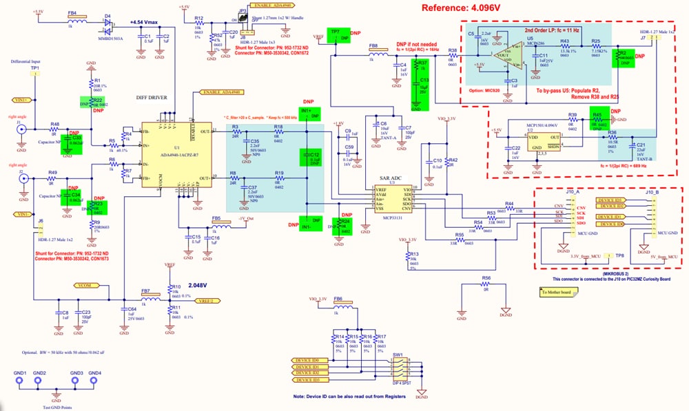 Schematic - Microchip Technology ADM00873 Evaluation Board