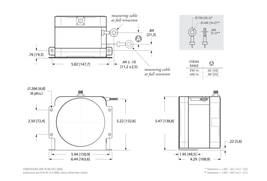 Block Diagram - TE Connectivity SKH Cable Actuated Sensor