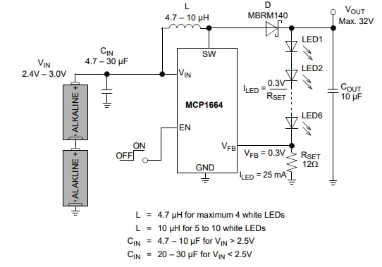 Microchip Technology MCP1664 Switching Voltage Regulators