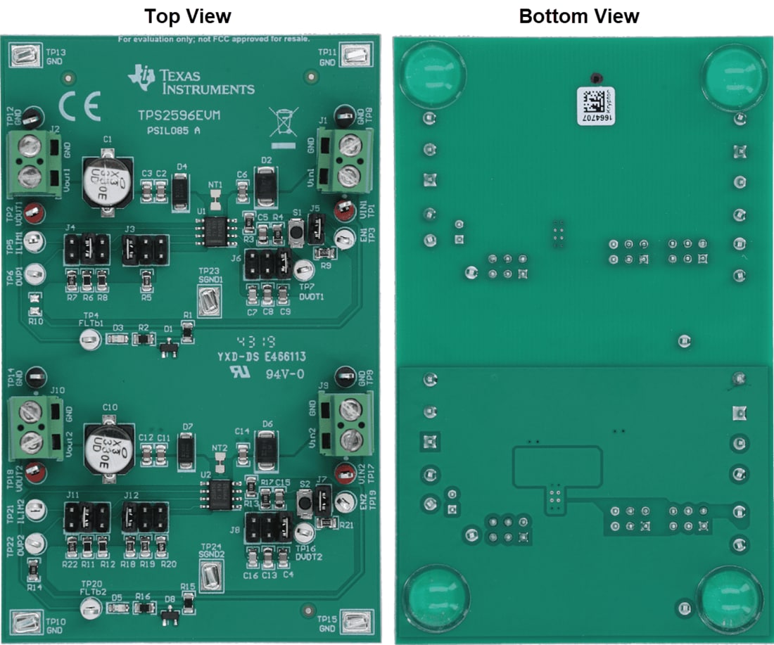 Mechanical Drawing - Texas Instruments TPS2596EVM Evaluation Module (EVM)