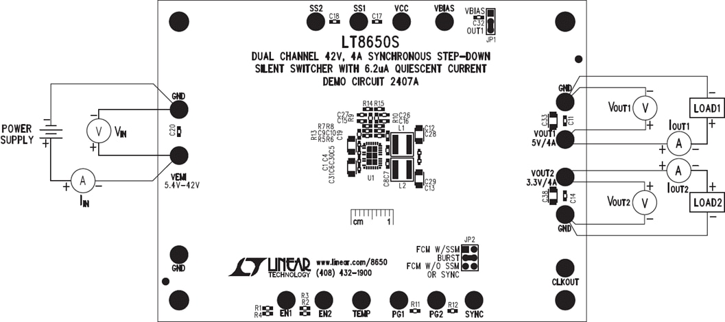 Mechanical Drawing - Analog Devices Inc. DC2407A Demo Circuit for LT8650S
