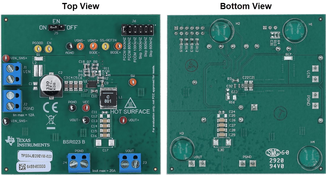 Mechanical Drawing - Texas Instruments TPS54JB20EVM-023 Converter Evaluation Module