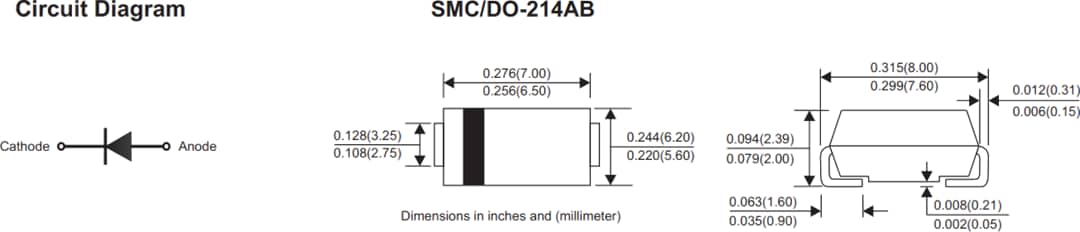 Comchip Technology RS5xC-HF Fast Recovery Rectifiers