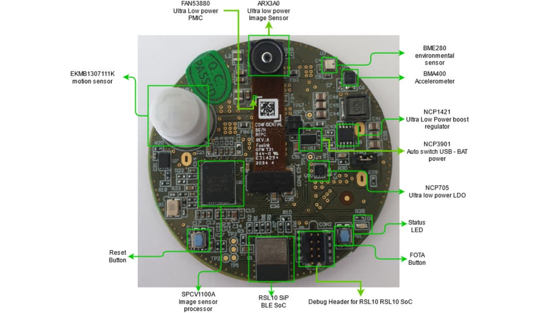 onsemi SECO-RSL10-CAM-COLOR-GEVK RSL10 Smart Shot Camera