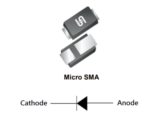 Location Circuit - Taiwan Semiconductor ESH1DMH Ultra Fast Surface Mount Rectifier