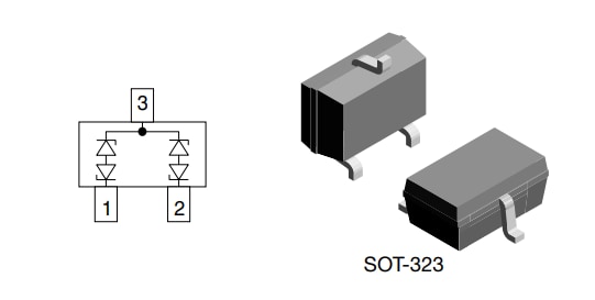 Application Circuit Diagram - Vishay Semiconductors VCAN33C2-03G BiSy Dual-Line ESD Protection Diodes