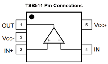 Schematic - STMicroelectronics TSB511, TSB512, TSB514 6MHz Operational Amplifiers