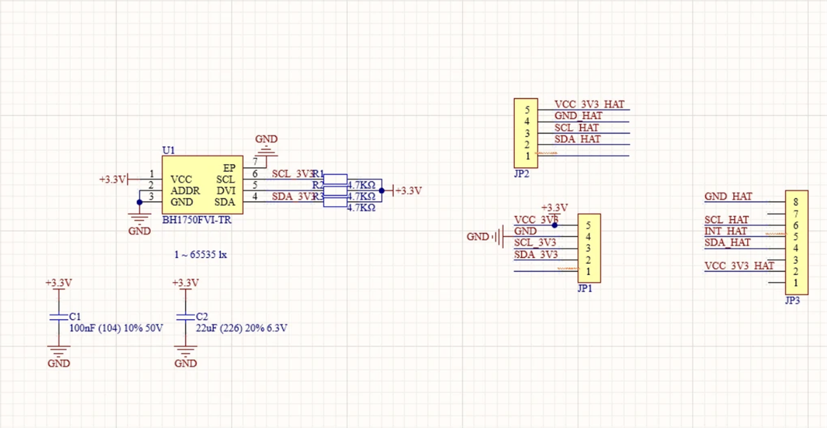 Schematic - M5Stack M5StickC Hat Ambient Light Sensor