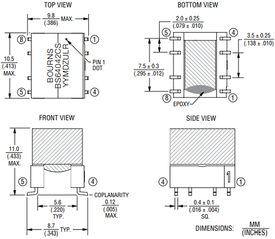 Bourns BS64042CS Flyback Transformer