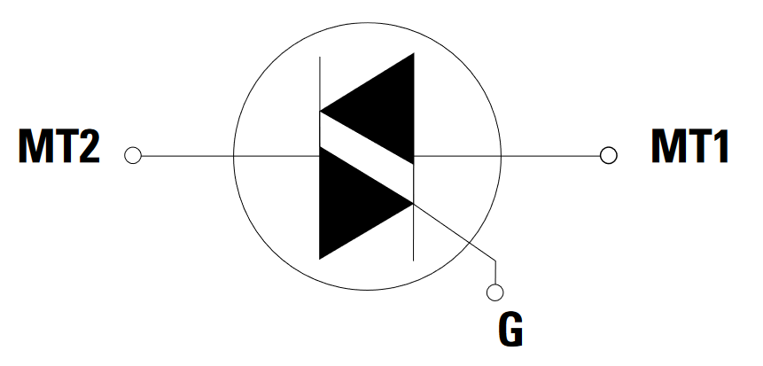 Schematic - Littelfuse QJxx25xHx  Alternistor Triac Thyristors