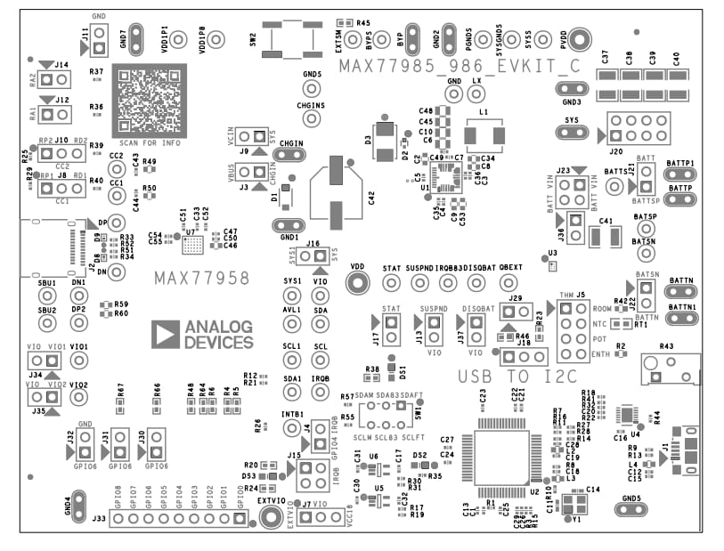 Location Circuit - Analog Devices / Maxim Integrated MAX77985/MAX77986 Evaluation Kits