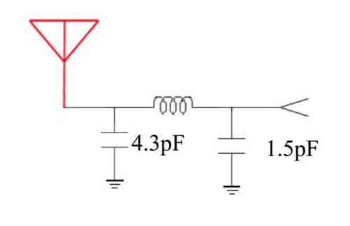Application Circuit Diagram - Taoglas 2.4GHz LTCC Antennas