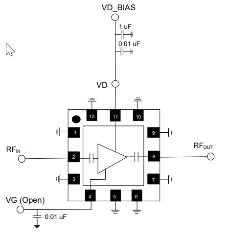 Schematic - MACOM MAAM-011289/-011290 Driver Amplifiers