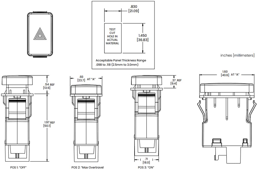 Carling Technologies GP Pushbutton Switches