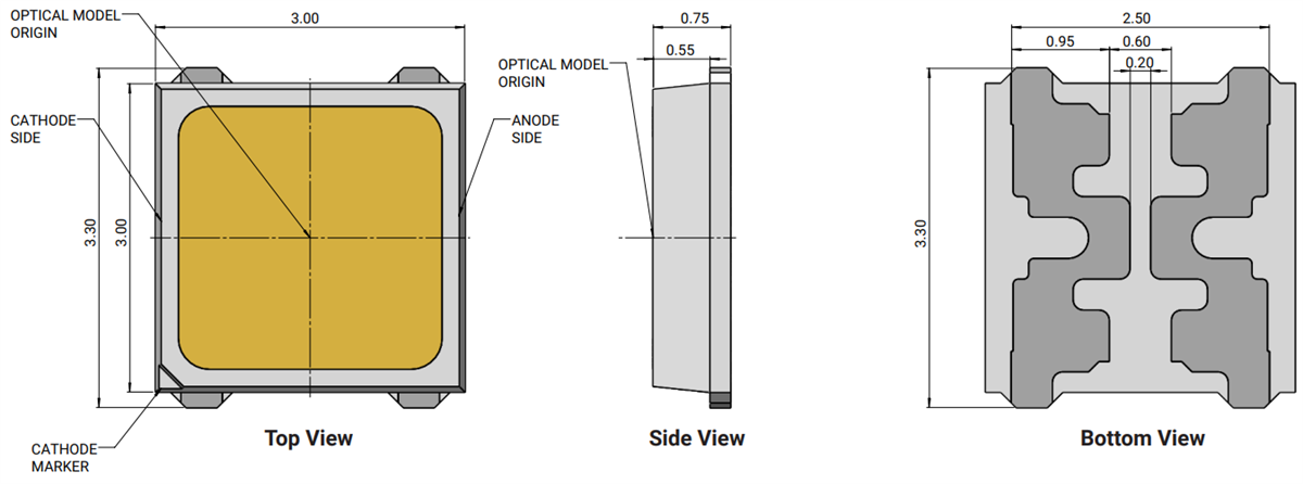 Cree LED J Series® JB3030C 3V E & F Class LEDs