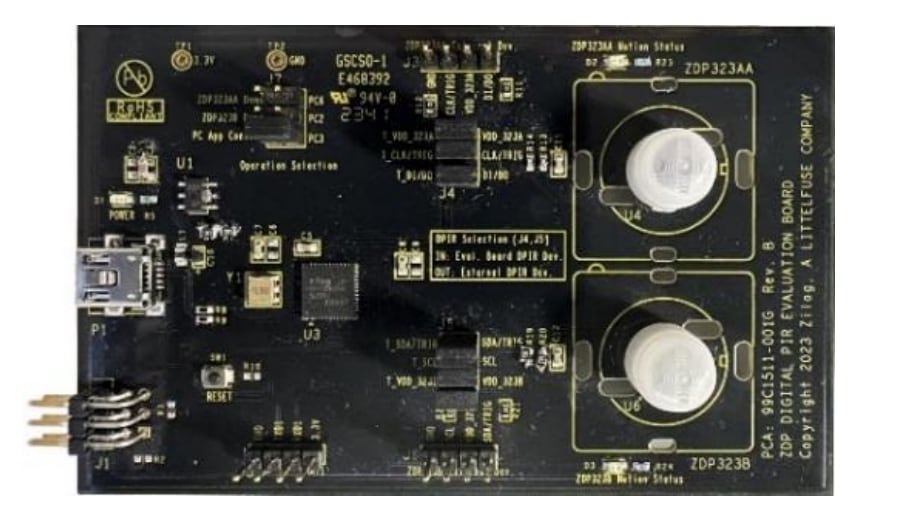Chart - Zilog / IXYS ZDP323 Digital Passive Infrared (PIR) Sensors