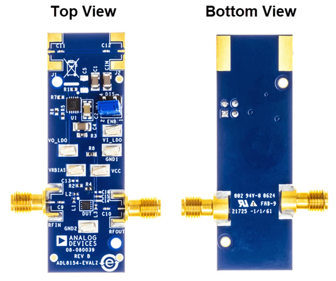 Mechanical Drawing - Analog Devices Inc. ADL8154-EVALZ Evaluation Board for ADL8154