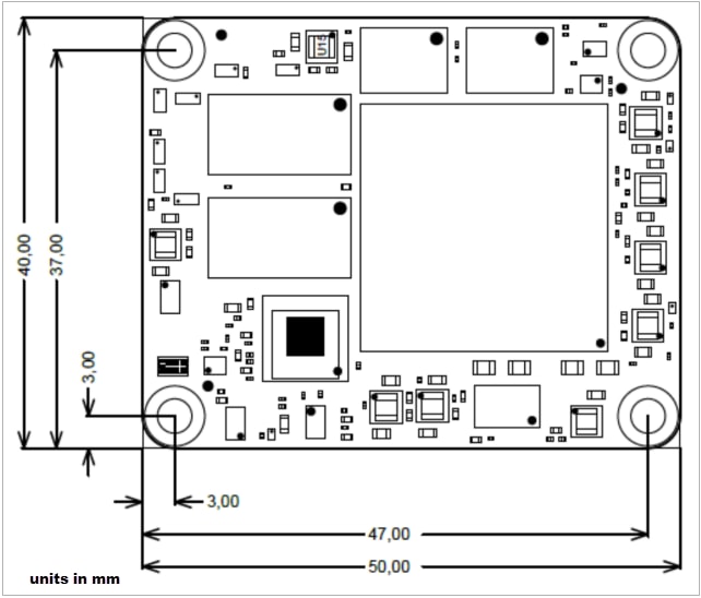 Mechanical Drawing - Trenz Electronic TE0821 MPSoC Modules