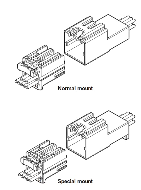 Mechanical Drawing - JST Connectors HIC Automotive Wire-to-Wire Connectors