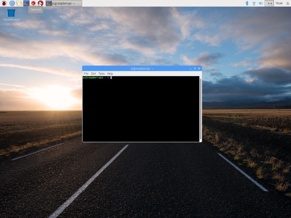 Terminal Window Inside Desktop Environment