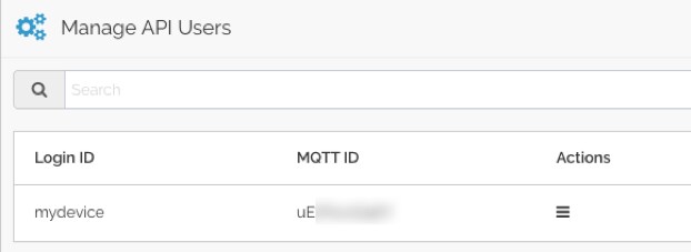 Newly Created User ID With Auto-Generated MQTT ID